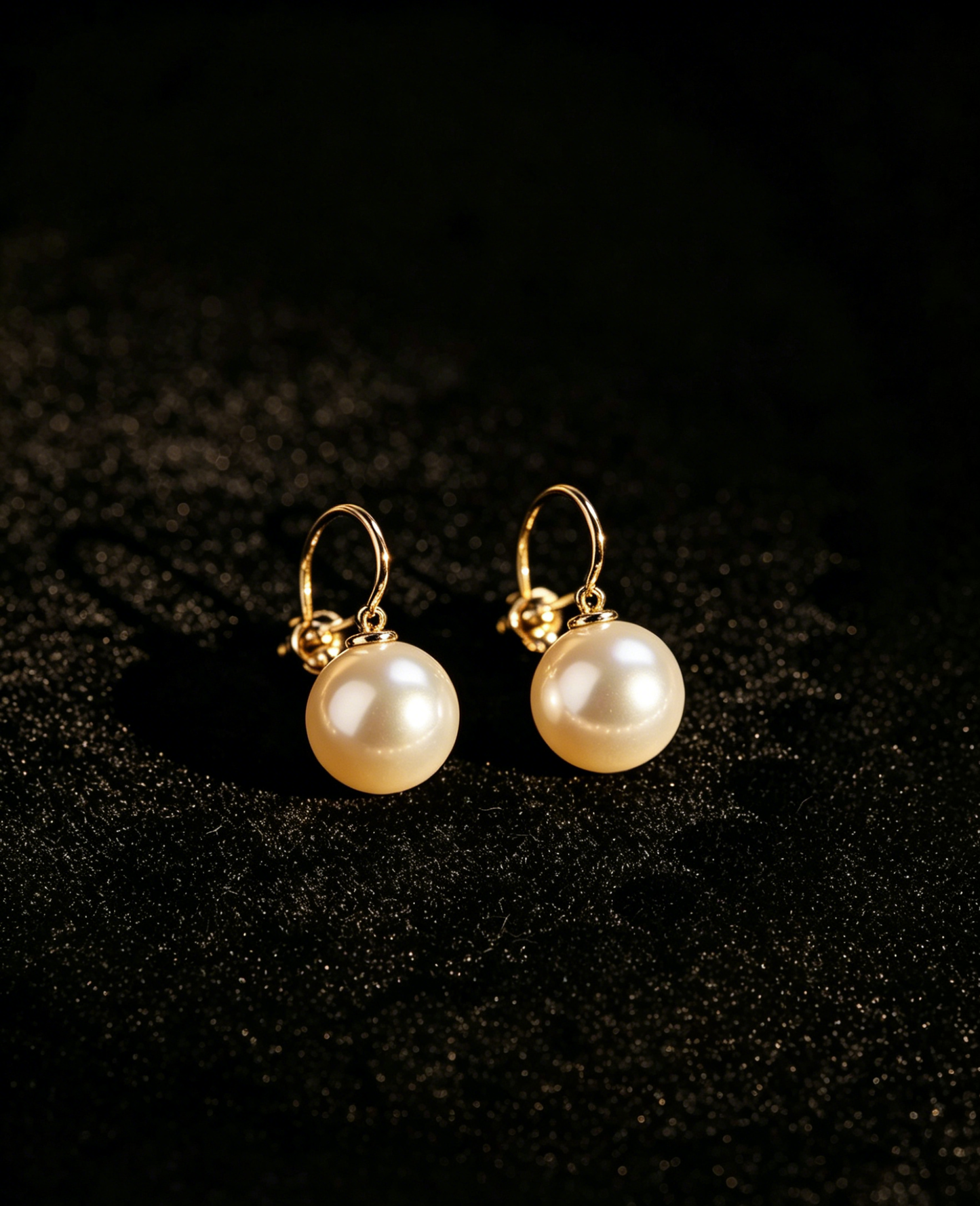 White earrings
