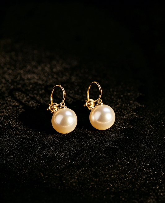 White earrings